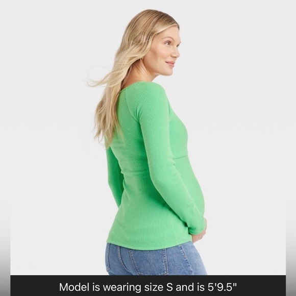 Corsetry Rib Maternity Top - Isabel Maternity by Ingrid & Isabel XS - Picture 4 of 17